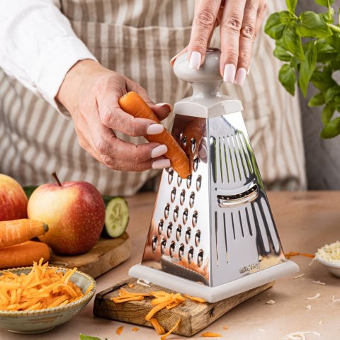 Tarka do warzyw, 4-stronna, stal nierdzewna, KINGHOFF KH-1988