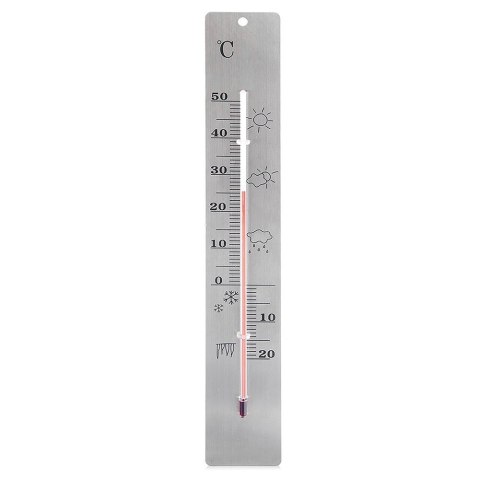 Termometr uniwersalny stalowy wewnętrzny zewnętrzny 28cm ORION 152870