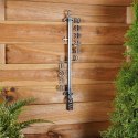 Termometr zewnętrzny duży na ścianę taras balkon czarny 41cm PROGARDEN 339087