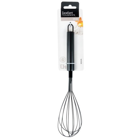 Trzepaczka do ubijania jajek piany ubijak ubijaczka stalowa czarna 29cm EXCELLENT HOUSEWARE 259717