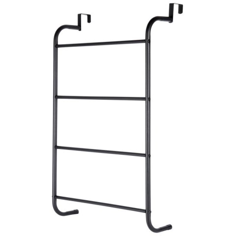 Wieszak na ręczniki łazienkowe uchwyt do wieszania metalowy czarny BATHROOM SOLUTIONS 530844