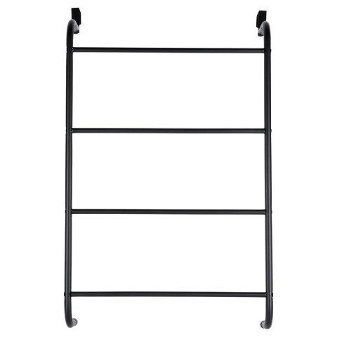 Wieszak na ręczniki łazienkowe uchwyt do wieszania metalowy czarny BATHROOM SOLUTIONS 530844