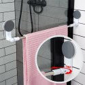 Wieszak na ręczniki łazienkowe uchwyt do wieszania stalowy na przyssawki BATHROOM SOLUTIONS 567044