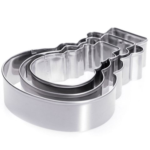 Wykrawacze do ciastek stalowe bałwan 13 cm 3 szt. LA CUCINA 121111-B
