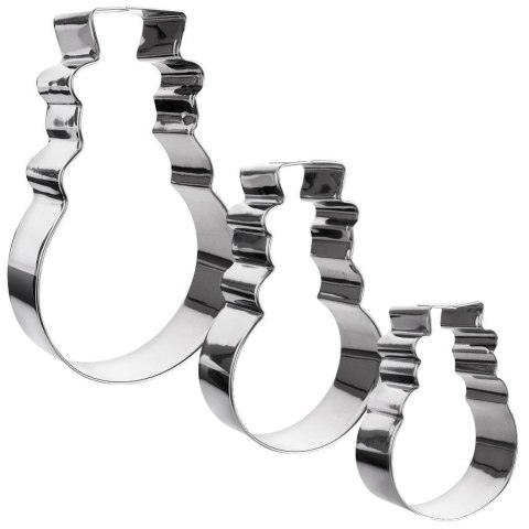 Wykrawacze do ciastek stalowe bałwan 13 cm 3 szt. LA CUCINA 121111-B