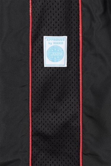 Strój do pointfightingu TOP TEN "Star Edition" czarno-czerwony (WAKO APPROVED new)