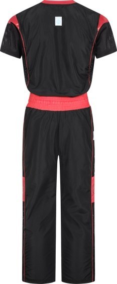 Strój do pointfightingu TOP TEN "Star Edition" czarno-czerwony (WAKO APPROVED new)