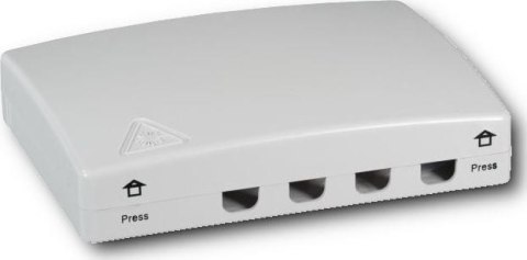 Gniazdo klienckie FTTH wewnętrzne na 4 adaptery