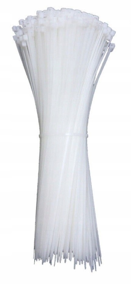 Opaski zaciskowe "trytytki" 370X3,6mm białe 100szt