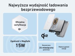 Powerbank indukcyjny MagGo 10000mAh biały