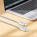 Kabel przewód USB-C PD 60W 3A 100 cm - szary