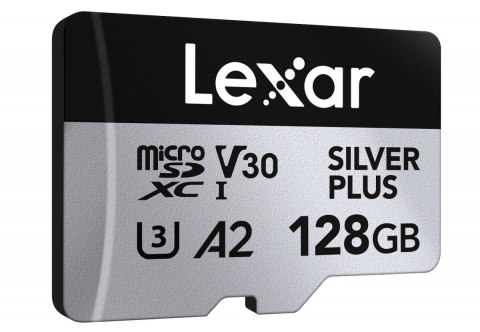 Karta pamięci microSD 128GB C10 A2 U3 V30 205/150MB/s Silver Plus