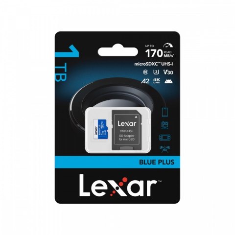 Karta pamięci microSD 1TB C10 A2 U3 V30 170MB/s Blue Plus
