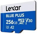 Karta pamięci microSD 256GB C10 A2 U3 V30 170MB/s Blue Plus