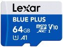 Karta pamięci microSD 64GB C10 A1 U3 V10 100MB/s Blue Plus