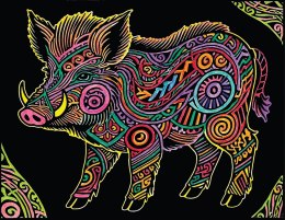 Kolorowanka Welwetowa 47x35 Dzik