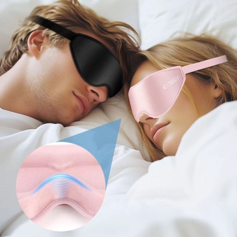 Maska do spania na oczy Eyeshade Sleep Mask - różowa