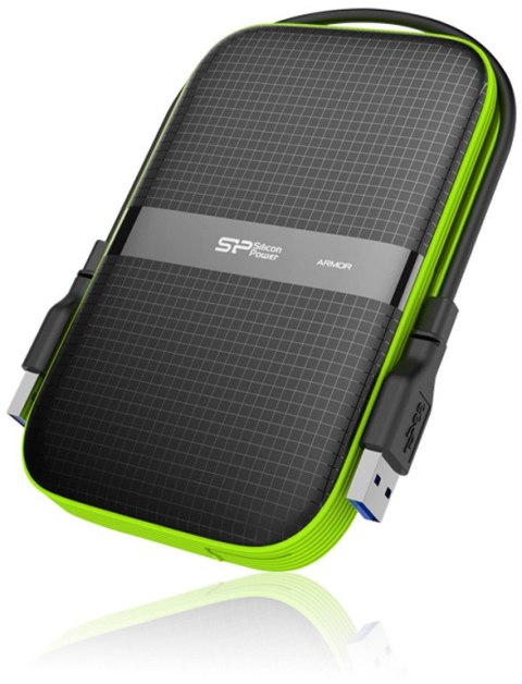 Dysk zewnętrzny HDD SILICON POWER Armor A60 (1TB /Czarno-zielony )