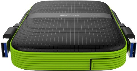 Dysk zewnętrzny HDD SILICON POWER Armor A60 (1TB /Czarno-zielony )