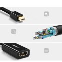Adapter przejściówka mini DisplayPort - HDMI FHD 1080p - czarny