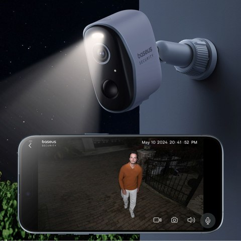 Kamera zewnętrzna Security N1 do monitoringu 2K - biała