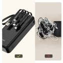 Powerbank K11 Pro 20000mAh z wbudowanymi kablami - czarny