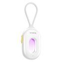 Wykrywacz ukrytych kamer z alarmem mini latarką kablem USB-A - USB-C - biały