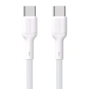 Kabel przewód USB-C 65W 2m - biały
