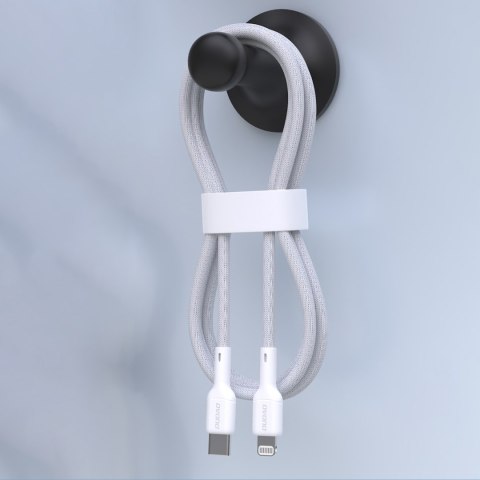 Kabel przewód USB-C - iPhone Lightning 30W 1m - biały
