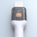 Kabel przewód USB-C - iPhone Lightning 30W 1m - biały
