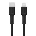 Kabel przewód USB-C - iPhone Lightning 30W 1m - czarny