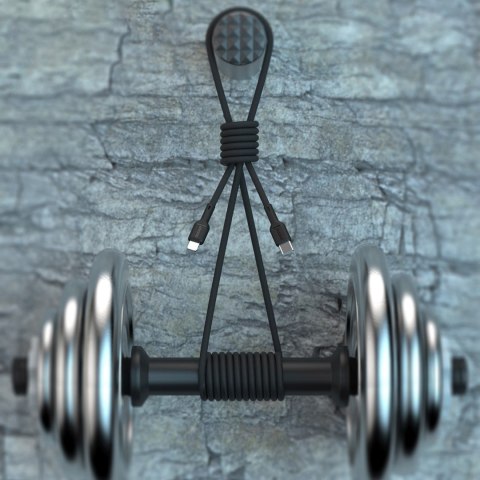 Kabel przewód USB-C - iPhone Lightning 30W 1m - czarny