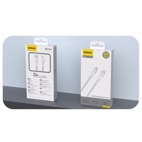 Kabel przewód USB-C - iPhone Lightning 30W 2m - biały