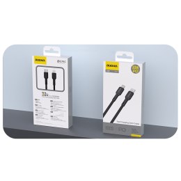 Kabel przewód USB-C - iPhone Lightning 30W 2m - czarny