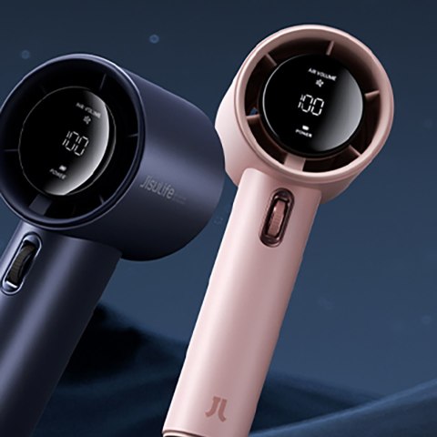 Mini wiatrak wentylator dmuchawa przenośna - 3600mAh - różowy