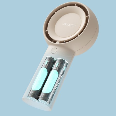 Mini wiatrak wentylator przenośny USB-C 4000mAh - beżowy