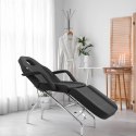 Fotel kosmetyczny do masażu tatuażu SPA MATERA - czarny