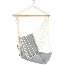 HAMAK FOTEL WISZĄCY BRAZYLIJSKI 100x50CM NATURA Z WSZYTĄ PODUSZKĄ SZARY