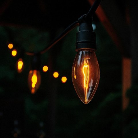 OŚWIETLENIE ŁAŃCUCH ŚWIETLNY IMITUJĄCY PŁOMIEŃ 10LED