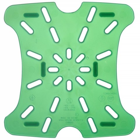 Ociekacz sztuczne dno do pojemników Cambro 1.9 / 3.8 l 159x152x16 mm - zielony