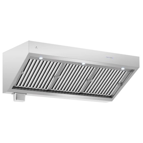 Okap pochłaniacz gastronomiczny z silnikiem oświetleniem STAL 160 cm 1500m3/h 250 W