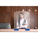 Osłona ochronna oddzielająca z plexi do recepcji na ladę 850 x 700 mm