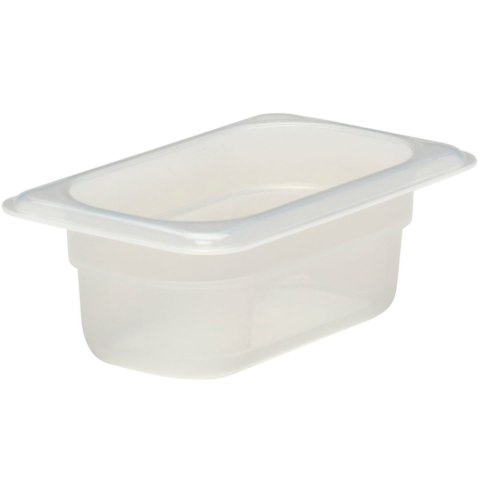 Pojemnik gastronomiczny z polipropylenu transparentny GN 1/9 wys. 65 mm 0.57 l