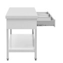 Stół blat roboczy gastronomiczny 3 szuflady półka STAL 180 x 60 cm