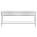 Stół blat roboczy gastronomiczny 3 szuflady półka STAL 200 x 60 cm