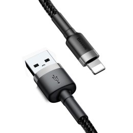 Baseus kabel Cafule USB - Lightning 0,5 m 2,4A szaro-czarny