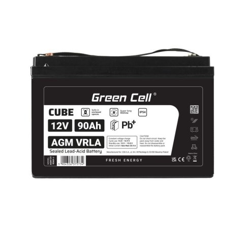 Akumulator AGM VRLA 12V 90Ah IP54