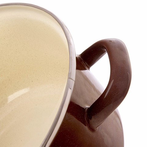 Garnek emaliowany indukcja na indukcję gaz BROWN duży 26 cm 5L ORION 113330
