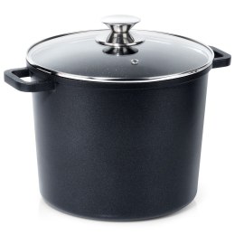 Garnek granitowy ze szklaną pokrywką indukcja wysoki GRANDE 7.6L ORION 113317