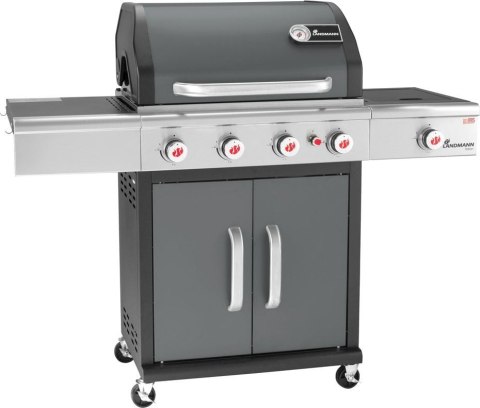 Landmann Triton 4.1 PTS szary (12964) Grill ogrodowy gazowy 15 kW 65 cm x 44 cm